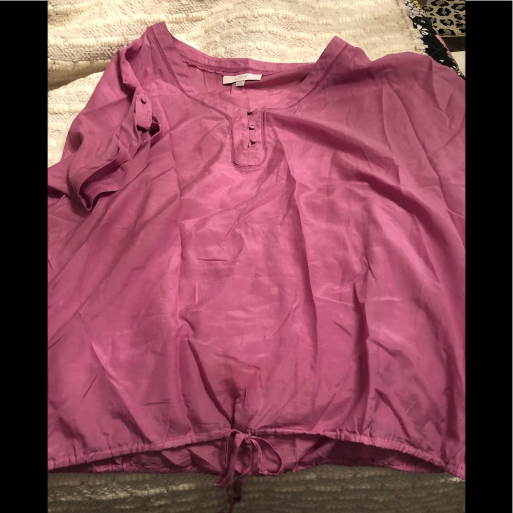 Lilac rose colored top